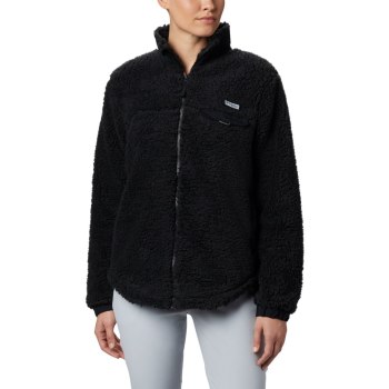 Columbia Harborside II Heavy Weight Fleece Full Zip, Chamarras Negros Para Mujer | 658120-NZJ